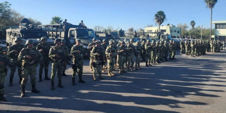 Arriban a Reynosa, Tamaulipas, 300 elementos de Sedena y GN