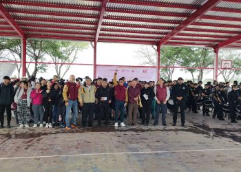 Guardia Estatal de Género participa en Jornada Nacional “Si te drogas, te dañas”.