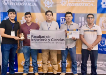 Alumnos de la Universidad Autónoma de Tamaulipas ganan el primer lugar en Torneo Mexicano de Robótica
