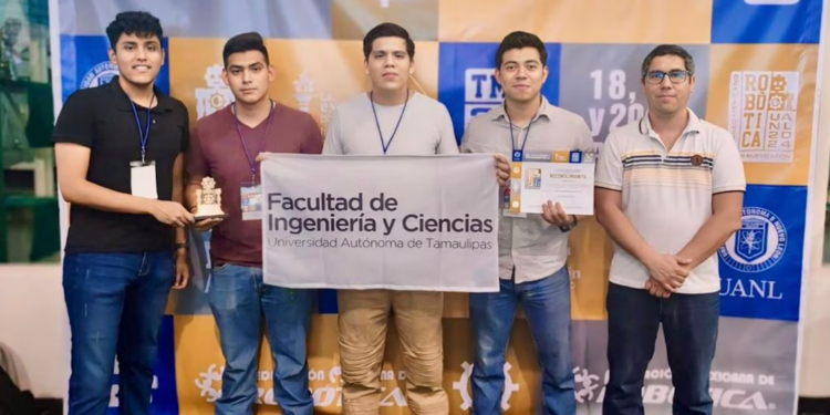 Alumnos de la Universidad Autónoma de Tamaulipas ganan el primer lugar en Torneo Mexicano de Robótica