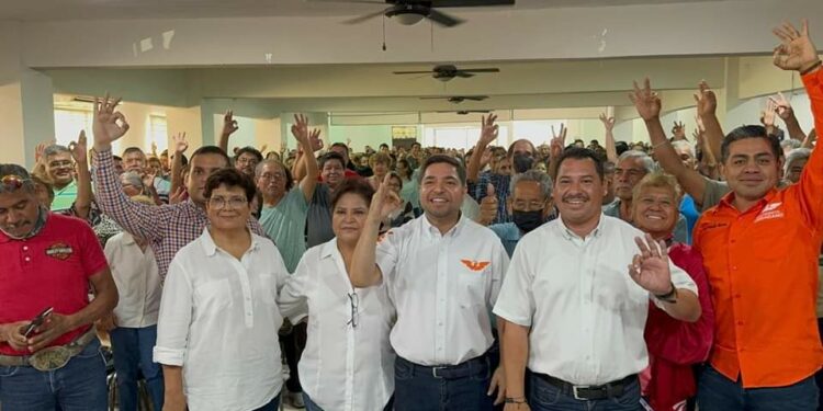 Luis Torre se reúne con la base y dirigencia del Sindicato Municipal; Vamos a dejar atrás al nefasto panismo, promete.