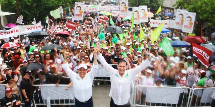 Vamos en unidad Morena y Verde por la Presidencia Municipal de Victoria