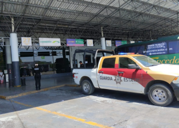 Mantiene Guardia Estatal proximidad en centrales de autobuses