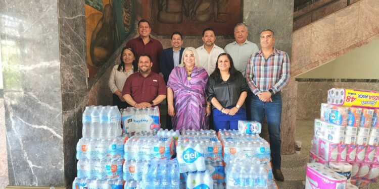 Dona Secretaría de Finanzas apoyos alimentarios a familias afectadas por lluvias