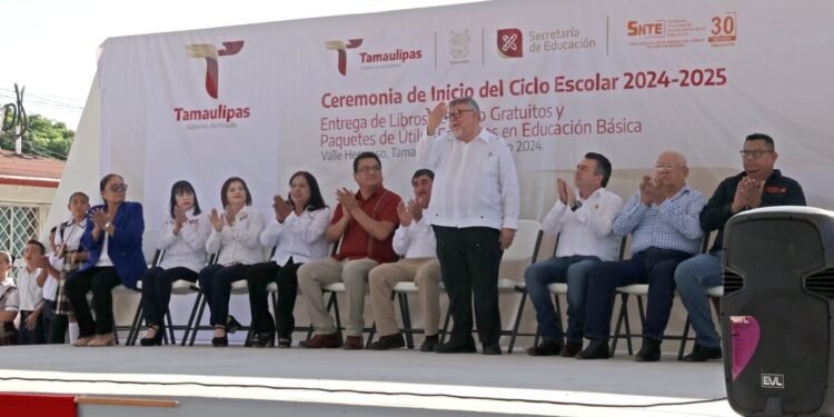 Arranca Jesús Lavín Verástegui Ciclo Escolar 2024-2025 en Valle Hermoso