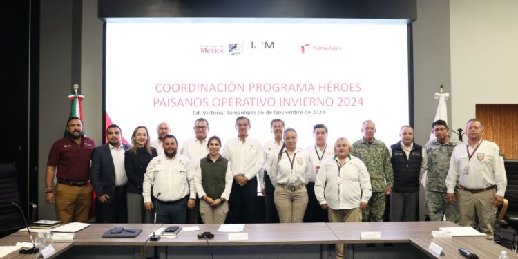 Prepara Tamaulipas programa Héroes Paisanos, Operativo Invierno 2024