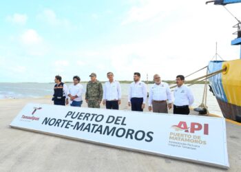 Supervisa gobernador avances del Puerto del Norte en Matamoros