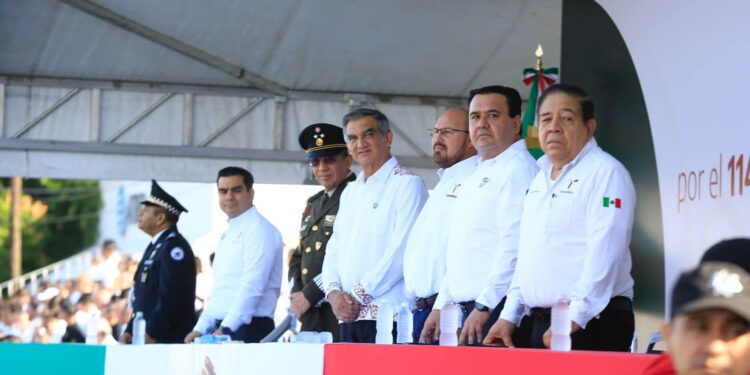 Encabeza Américo Villarreal desfile por el 114 Aniversario del Inicio de la Revolución Mexicana