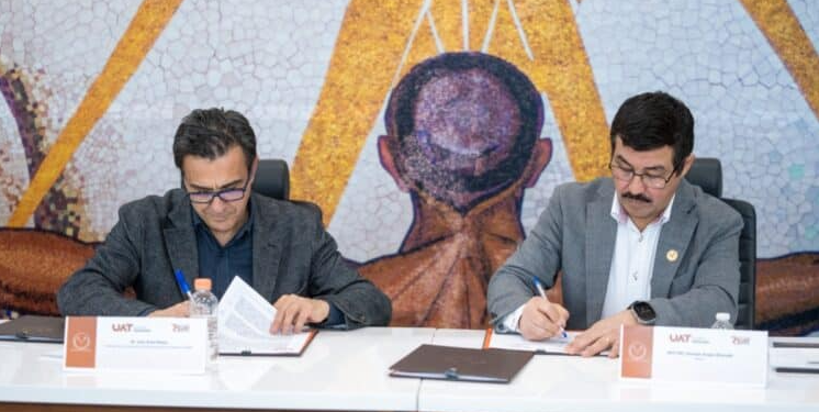 Firma la UAT convenio con Escuela de Economía Social de España