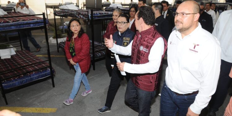 Supervisa secretaria de Gobernación Centro de Atención a Migrantes en Reynosa