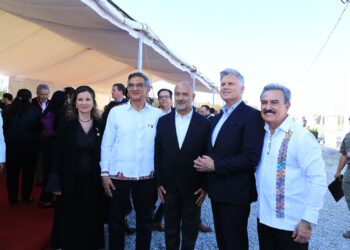 Inauguran Américo, SICT y CPKC, puente ferroviario que duplicará intercambio comercial