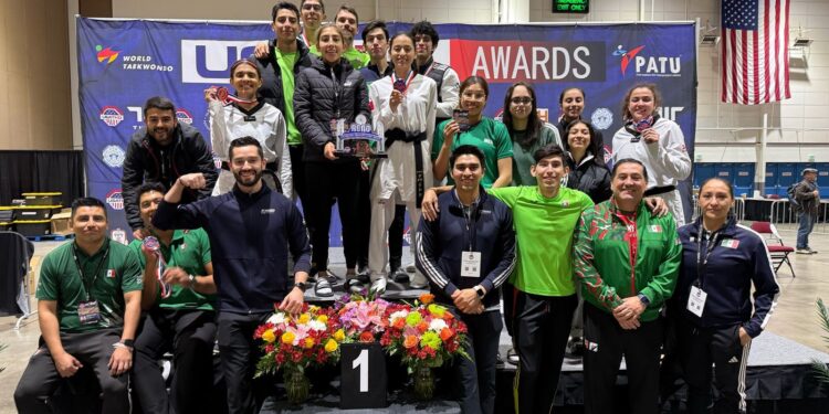 Logra México tercer lugar en Abierto de Estados Unidos en Taekwondo