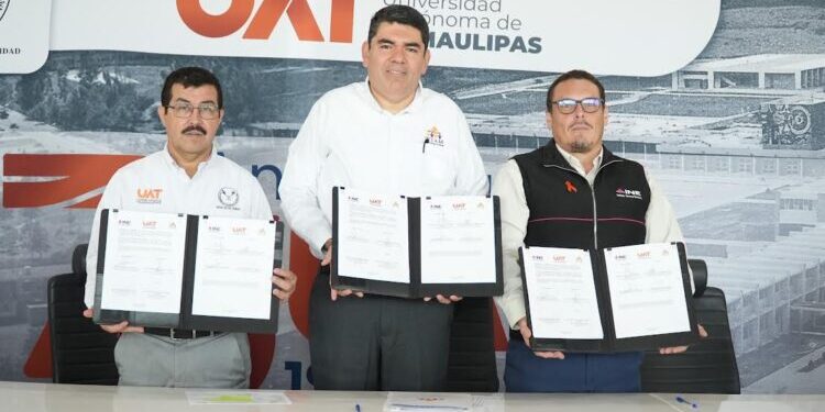 Firma la UAT convenio con el INE y el IETAM