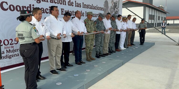 Inauguran gobernador y mandos militares, instalaciones de la Guardia Nacional en  Tamaulipas