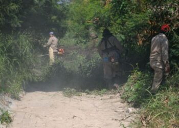 Limpian 37 kilómetros de drenes pluviales en Victoria.