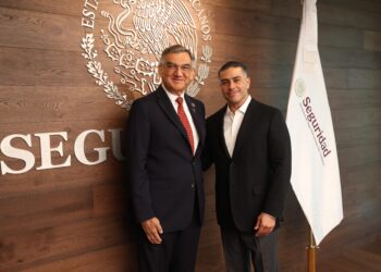 Presenta gobernador avances de seguridad  en Tamaulipas a García Harfuch