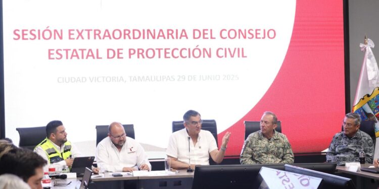 Ordena gobernador Américo Villarreal reforzar acciones preventivas ante tormenta  Barry; se esperan fuertes lluvias
