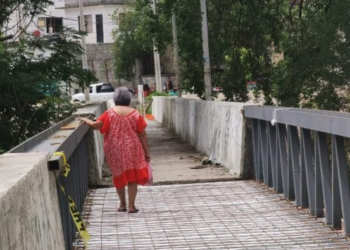 Tardará tres semanas más obra del puente peatonal “13 Bulevar” de Victoria
