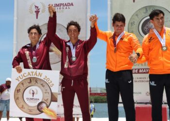 Brilla Tamaulipas en canotaje con ocho medallas en Olimpiada Nacional