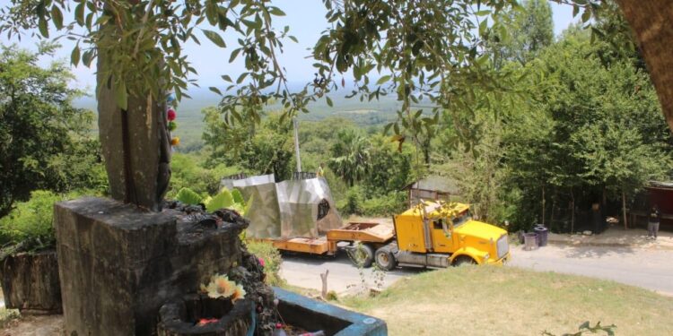 Avanza proyecto de Virgen monumental en El Chorrito, Hidalgo, Tamaulipas