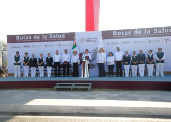 Da Américo Villarreal histórico banderazo a las Rutas de la Salud en Tamaulipas