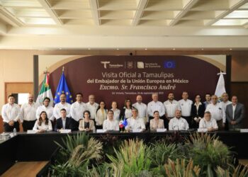 Embajador de la Unión Europea destaca condiciones de seguridad en Tamaulipas Subraya diplomático trabajo del gobernador Américo Villarreal para crear un clima  idóneo para la inversión europea