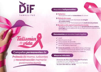 DIF Tamaulipas invita a campañas permanentes de apoyo a mujeres sobrevivientes de cáncer de mama