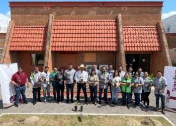 Entrega Secretaría de Desarrollo Rural de Tamaulipas 300 plantas para reforestación de  áreas verdes