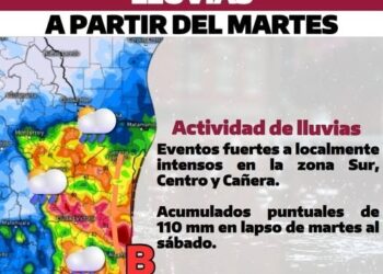 Zona de inestabilidad generará lluvias en Tamaulipas del martes al sábado: Protección Civil Estatal