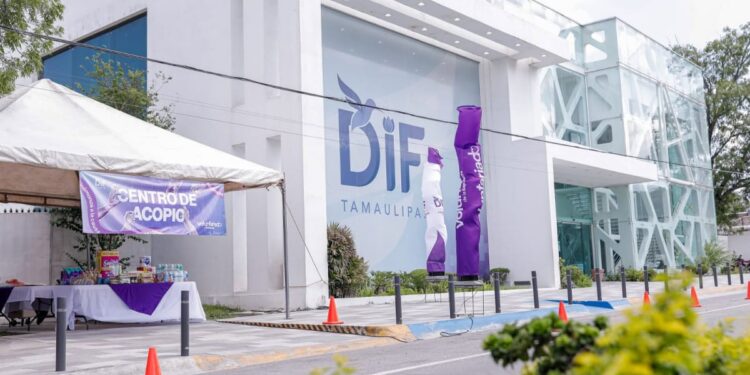 DIF Tamaulipas abre centro de acopio para apoyar a familias afectadas por inundaciones en Veracruz