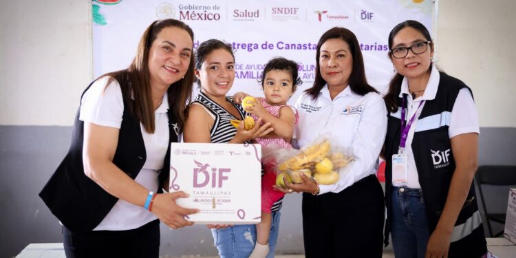 DIF Tamaulipas cumple con la cuarta entrega de canastas alimentarias a más de  63 mil familias