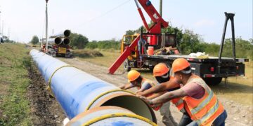 Avanza segunda línea del Acueducto “Guadalupe Victoria” en la capital de  Tamaulipas