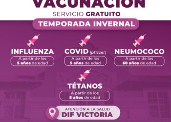 DIF Victoria invita a la ciudadanía a su Campaña de Vacunación Gratuita por temporada invernal