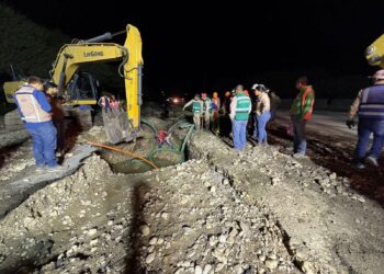 Atienden Gobierno de Tamaulipas y Conagua, accidente en Acueducto y garantizan abasto de agua en Victoria