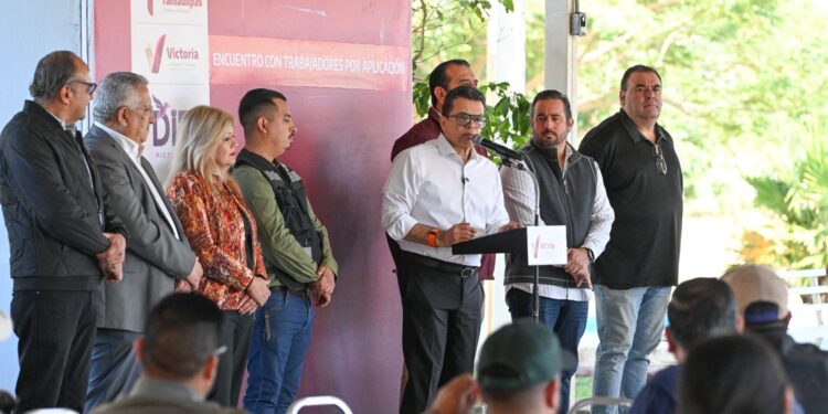 Se comprometen trabajadores de aplicación y reparto en el fomento de Victoria.