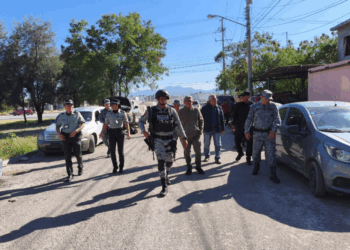 Con recorridos de proximidad, refuerzan Municipio, GN y GE seguridad en Victoria.