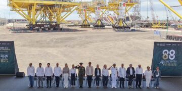 Acompaña Américo Villarreal a Claudia Sheinbaum en conmemoración de la  Expropiación Petrolera
