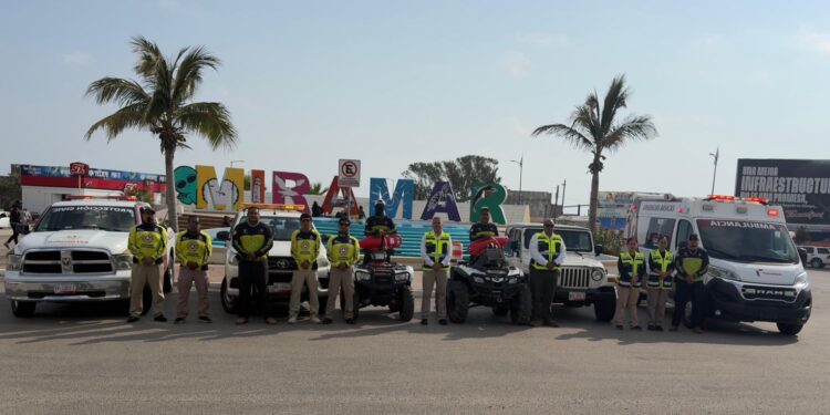 Refuerza Protección Civil Tamaulipas operativo de atención y seguridad en Playa Miramar durante periodo vacacional