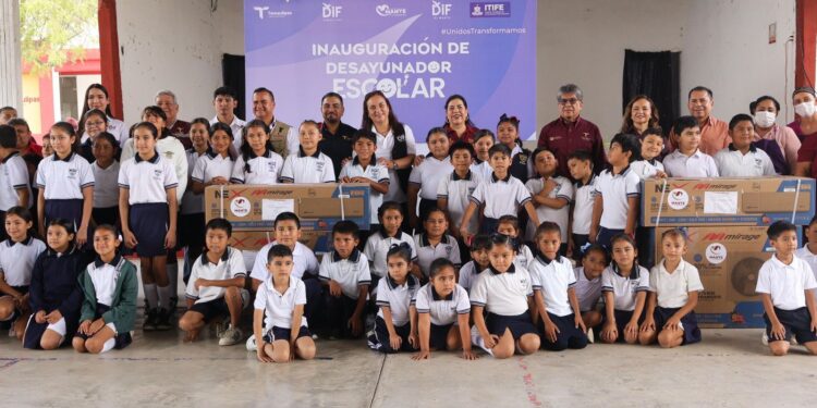 Abre DIF Tamaulipas nuevo desayunador escolar en  comunidad rural de El Mante