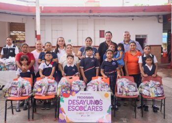 Entrega DIF Tamaulipas dotaciones para que estudiantes continúen con sus desayunos escolares en vacaciones