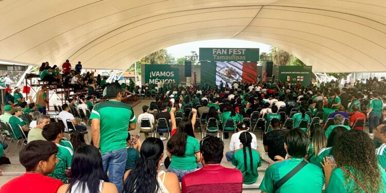 Reúne Fan Fest a más de 4 mil tamaulipecos para apoyar a la Selección  Mexicana