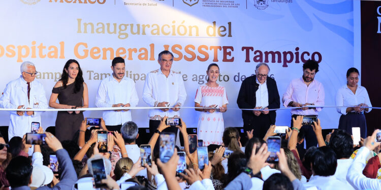 Inaugura presidenta Sheinbaum Hospital General del ISSSTE en Tampico; se recupera el  acceso a la salud pública