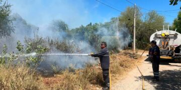 Atiende Protección Civil jornada de incendios en Victoria.